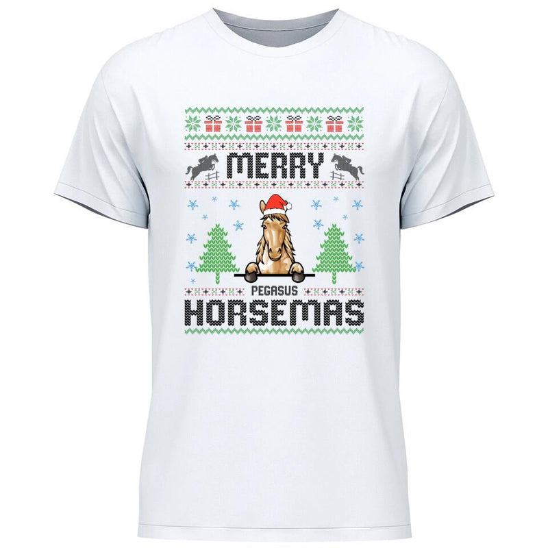 Merry Horsemas - Personalisierbares T-Shirt