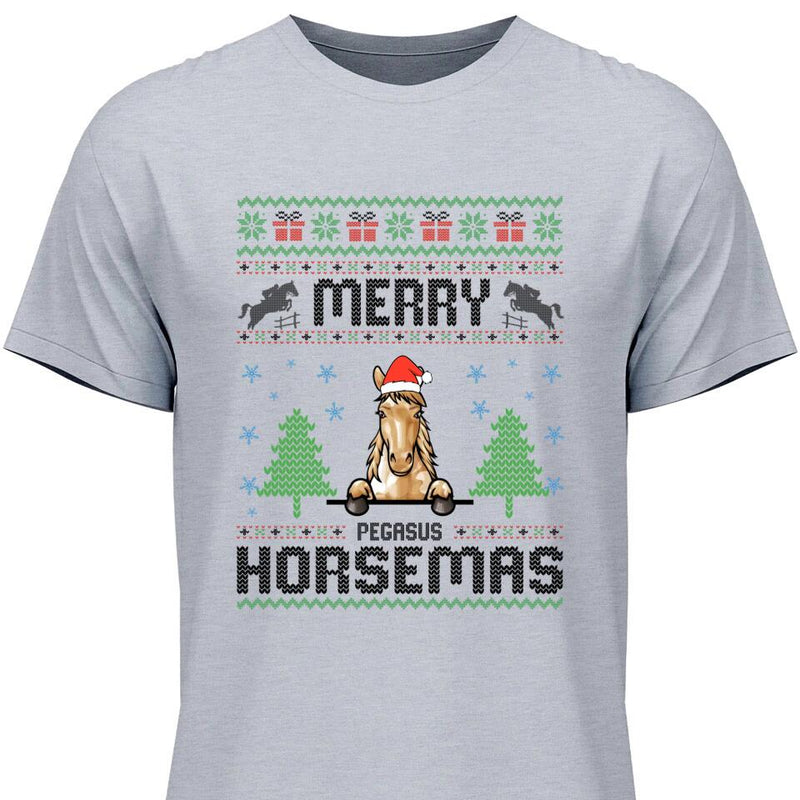 Merry Horsemas - Personalisierbares T-Shirt