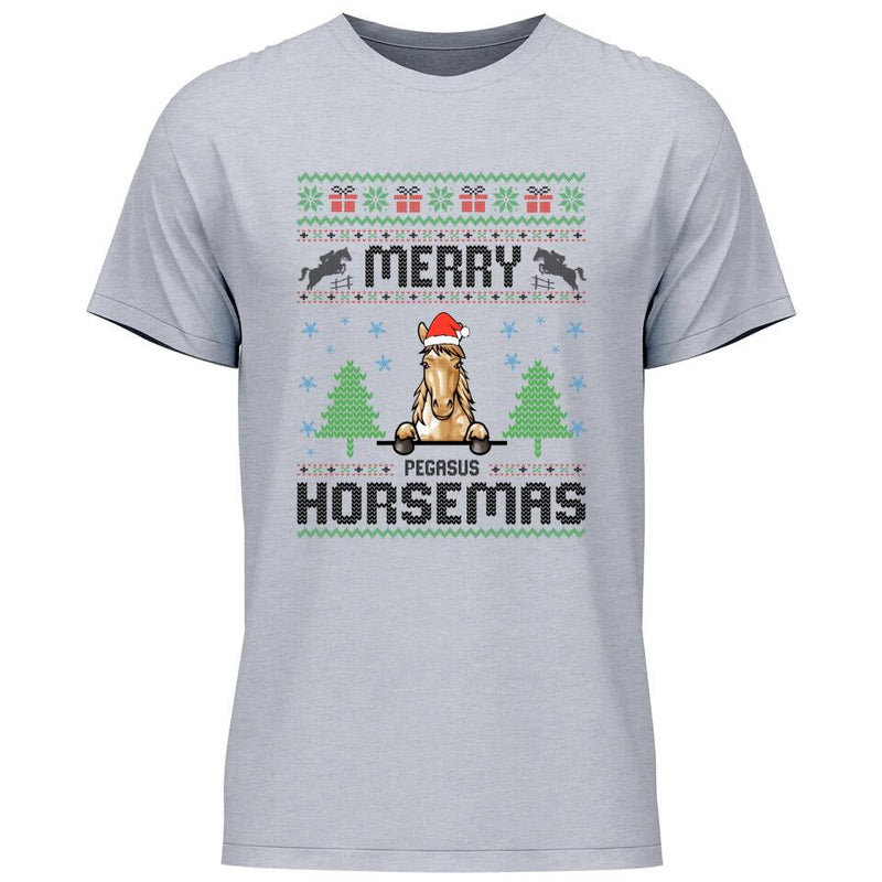 Merry Horsemas - Personalisierbares T-Shirt