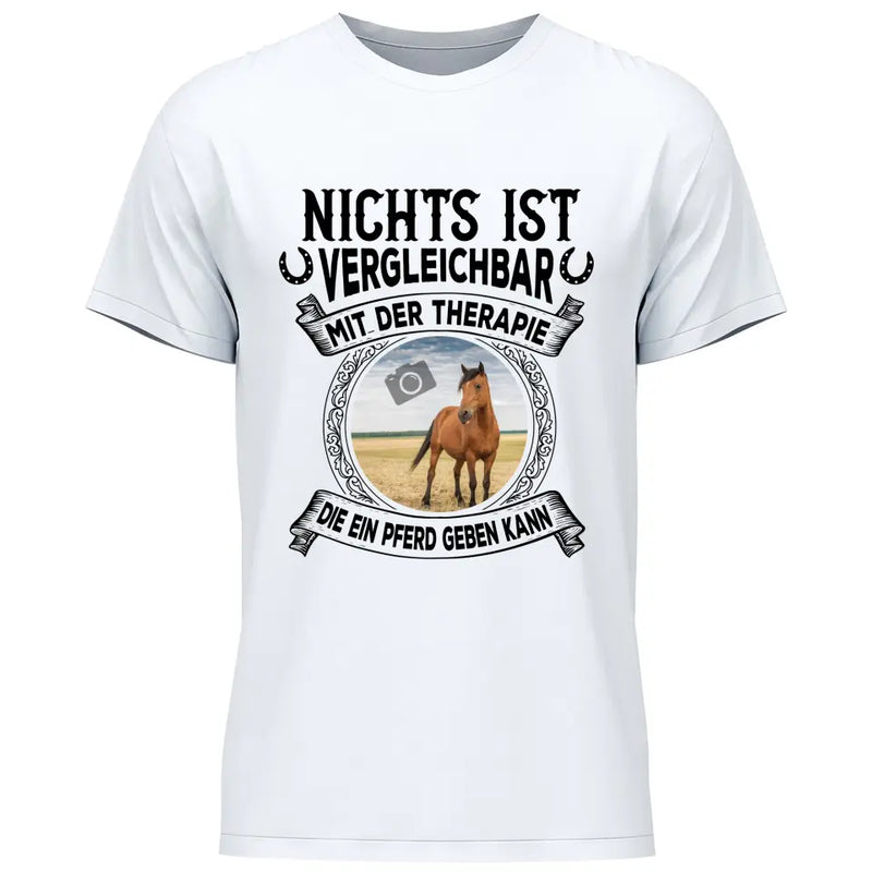 Pferde Therapie eigenes Foto - Personalisierbares T-Shirt