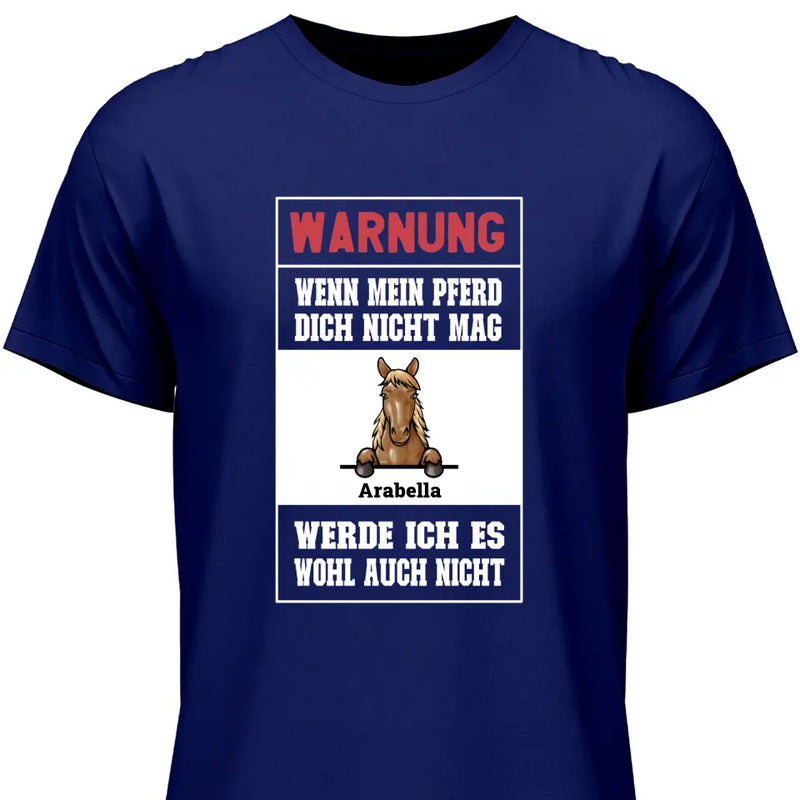 Warnung - Personalisierbares T-Shirt