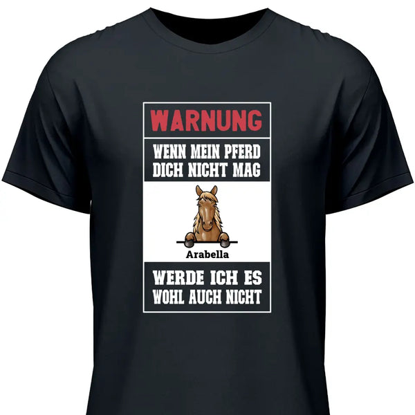 Warnung - Personalisierbares T-Shirt