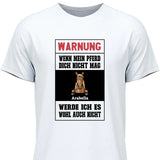 Warnung - Personalisierbares T-Shirt