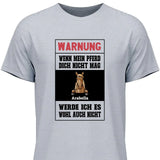 Warnung - Personalisierbares T-Shirt