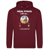 Mein Pferd ruft an Foto - Personalisierbarer Hoodie (Unisex)