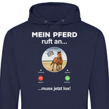 Mein Pferd ruft an Foto - Personalisierbarer Hoodie (Unisex)