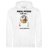 Mein Pferd ruft an Foto - Personalisierbarer Hoodie (Unisex)