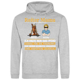 Reiter Mama, halte nur das Pferd - Personalisierbarer Hoodie (Unisex)