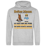 Reiter Mama, halte nur das Pferd - Personalisierbarer Hoodie (Unisex)