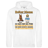 Reiter Mama, halte nur das Pferd - Personalisierbarer Hoodie (Unisex)