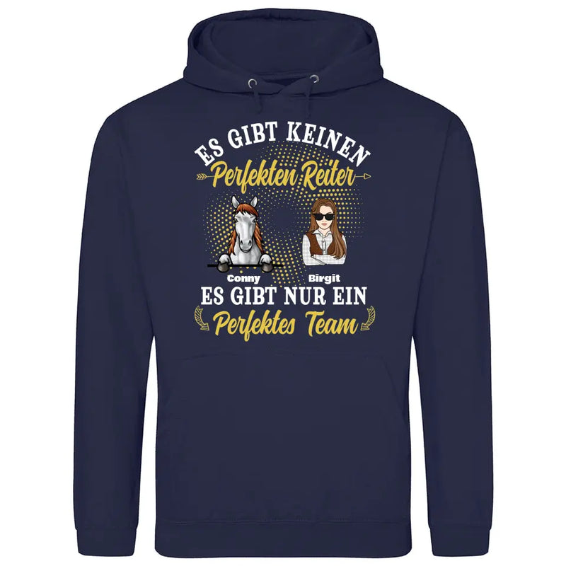 Perfektes Reiter Team - Personalisierbarer Hoodie (Unisex)