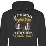 Perfektes Reiter Team - Personalisierbarer Hoodie (Unisex)