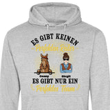 Perfektes Reiter Team - Personalisierbarer Hoodie (Unisex)