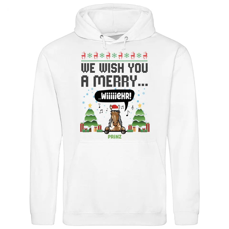 We wish you a merry wiiiiiehr - Personalisierbarer Hoodie (Unisex)