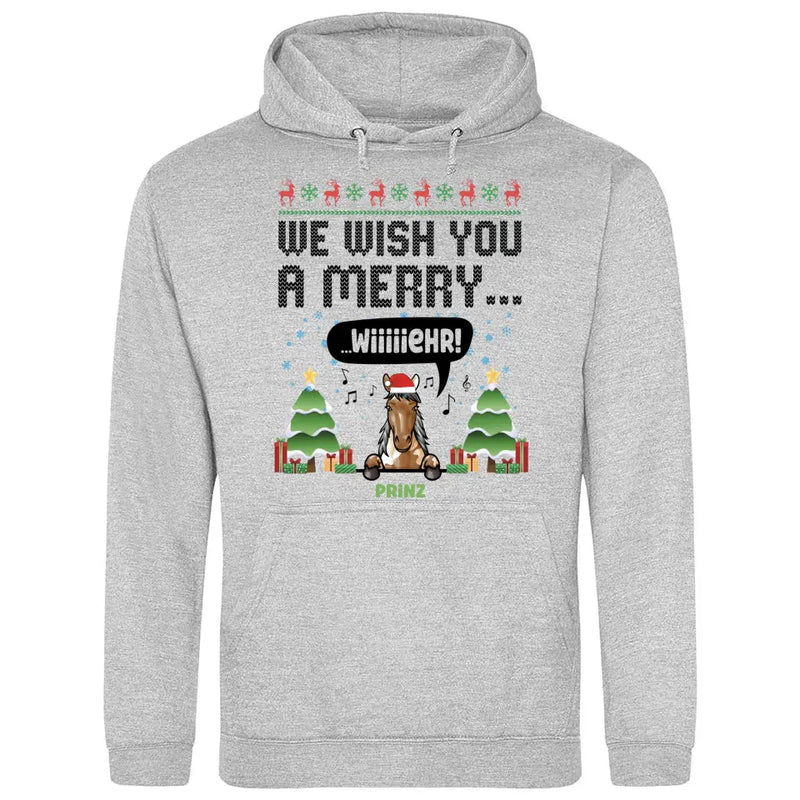 We wish you a merry wiiiiiehr - Personalisierbarer Hoodie (Unisex)