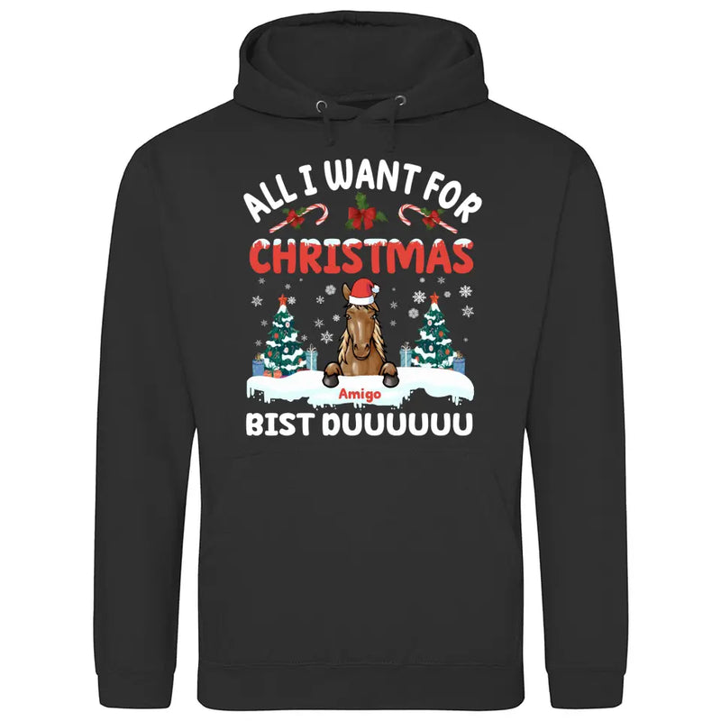 All I want for Christmas - Personalisierbarer Hoodie (Unisex)