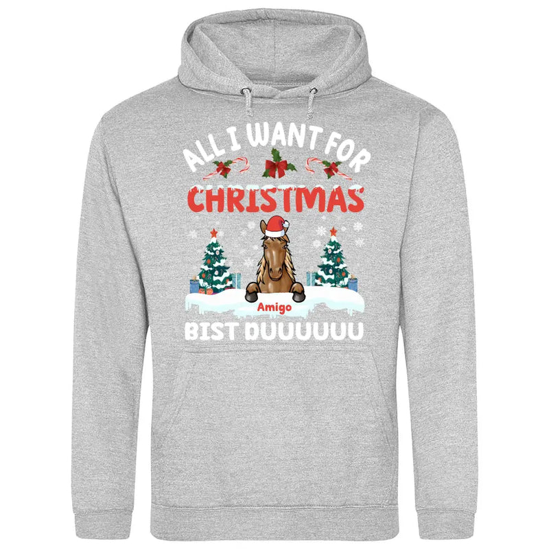 All I want for Christmas - Personalisierbarer Hoodie (Unisex)