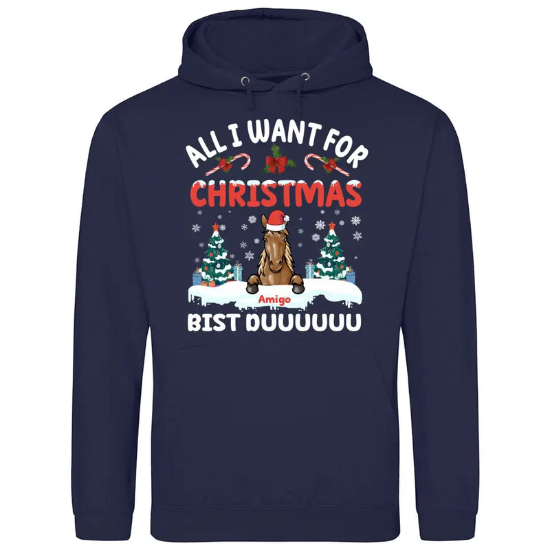 All I want for Christmas - Personalisierbarer Hoodie (Unisex)