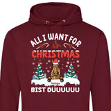 All I want for Christmas - Personalisierbarer Hoodie (Unisex)