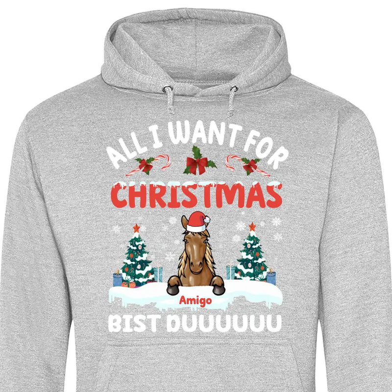 All I want for Christmas - Personalisierbarer Hoodie (Unisex)