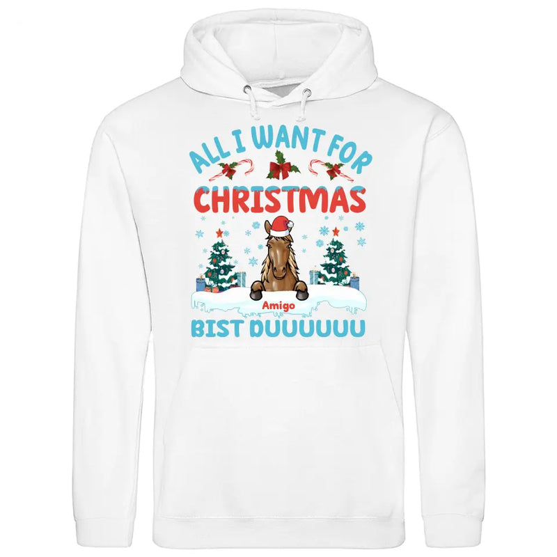 All I want for Christmas - Personalisierbarer Hoodie (Unisex)