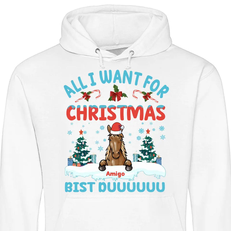 All I want for Christmas - Personalisierbarer Hoodie (Unisex)