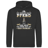 Ja ich rieche nach Pferd - Personalisierbarer Hoodie (Unisex)