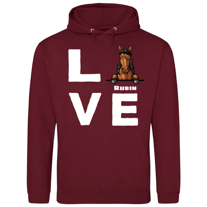 Love - Personalisierbarer Hoodie (Unisex)