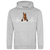 Herzschlag Pferd - Personalisierbarer Hoodie (Unisex)