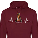 Herzschlag Pferd - Personalisierbarer Hoodie (Unisex)