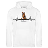 Herzschlag Pferd - Personalisierbarer Hoodie (Unisex)