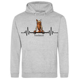 Herzschlag Pferd - Personalisierbarer Hoodie (Unisex)