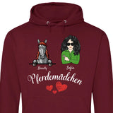 Pferdemädchen - Personalisierbarer Hoodie (Unisex)