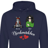 Pferdemädchen - Personalisierbarer Hoodie (Unisex)