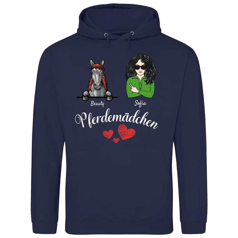 Pferdemädchen - Personalisierbarer Hoodie (Unisex)