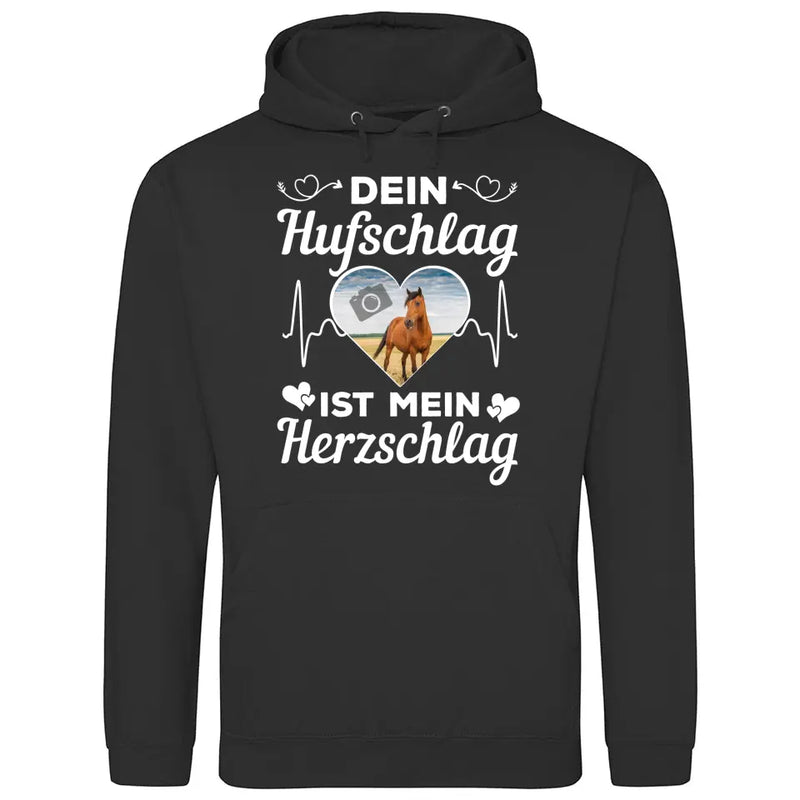 Eigenes Foto Herz - Personalisierbarer Hoodie (Unisex)