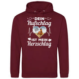 Eigenes Foto Herz - Personalisierbarer Hoodie (Unisex)