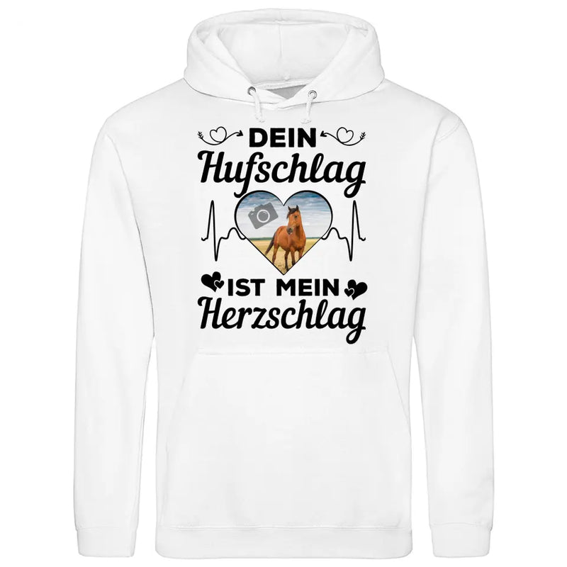 Eigenes Foto Herz - Personalisierbarer Hoodie (Unisex)