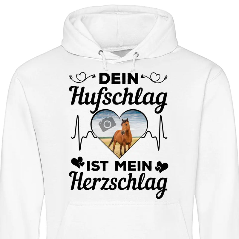 Eigenes Foto Herz - Personalisierbarer Hoodie (Unisex)