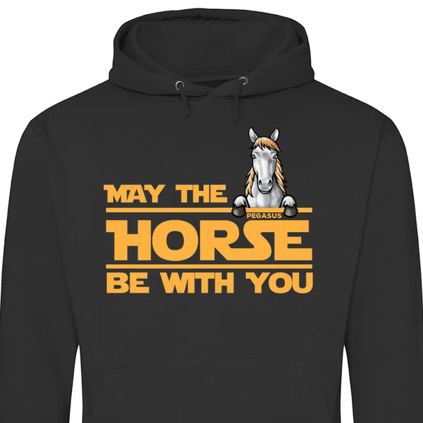 May the Horse be with you - Personalisierbarer Hoodie (Unisex)