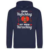 Dein Hufschlag ist mein Herzschlag - Personalisierbarer Hoodie (Unisex)