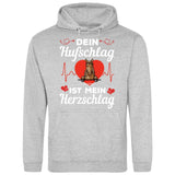 Dein Hufschlag ist mein Herzschlag - Personalisierbarer Hoodie (Unisex)