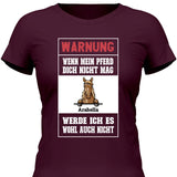 Warnung - Personalisierbares T-Shirt