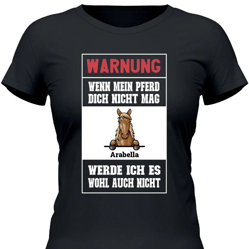 Warnung - Personalisierbares T-Shirt