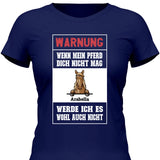 Warnung - Personalisierbares T-Shirt