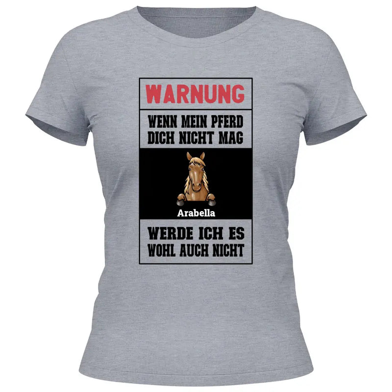 Warnung - Personalisierbares T-Shirt