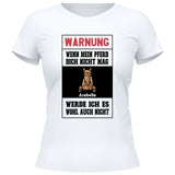 Warnung - Personalisierbares T-Shirt