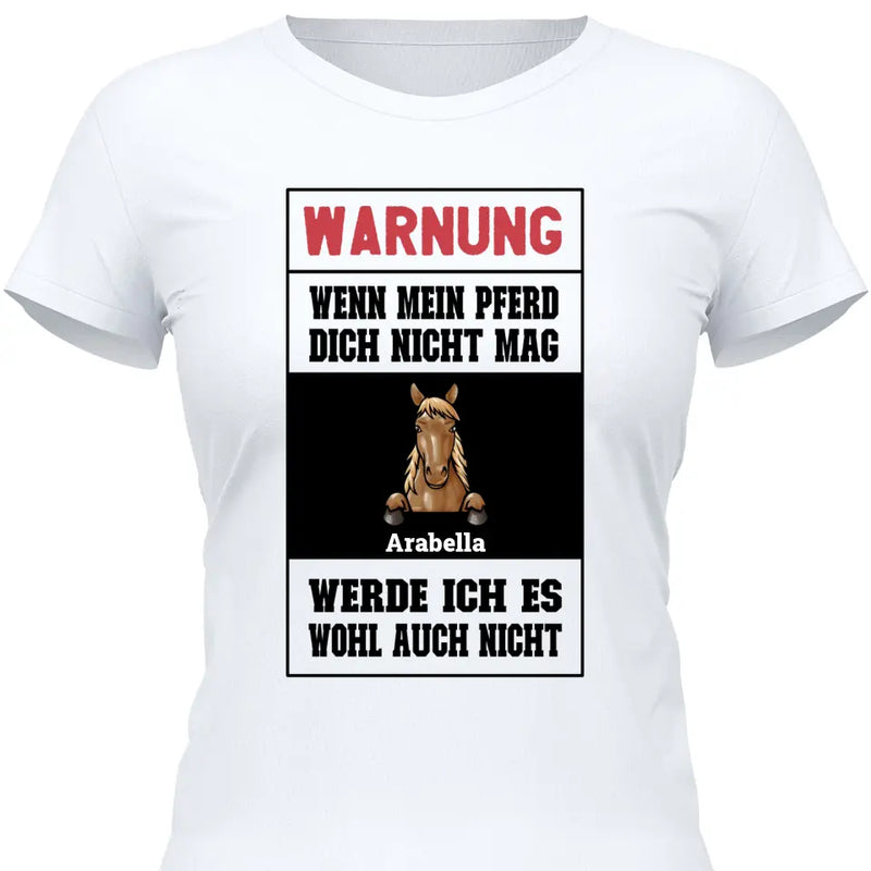 Warnung - Personalisierbares T-Shirt