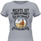 Pferde Therapie eigenes Foto - Personalisierbares T-Shirt