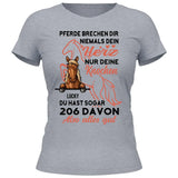 Pferde Herz brechen - Personalisierbares T-Shirt